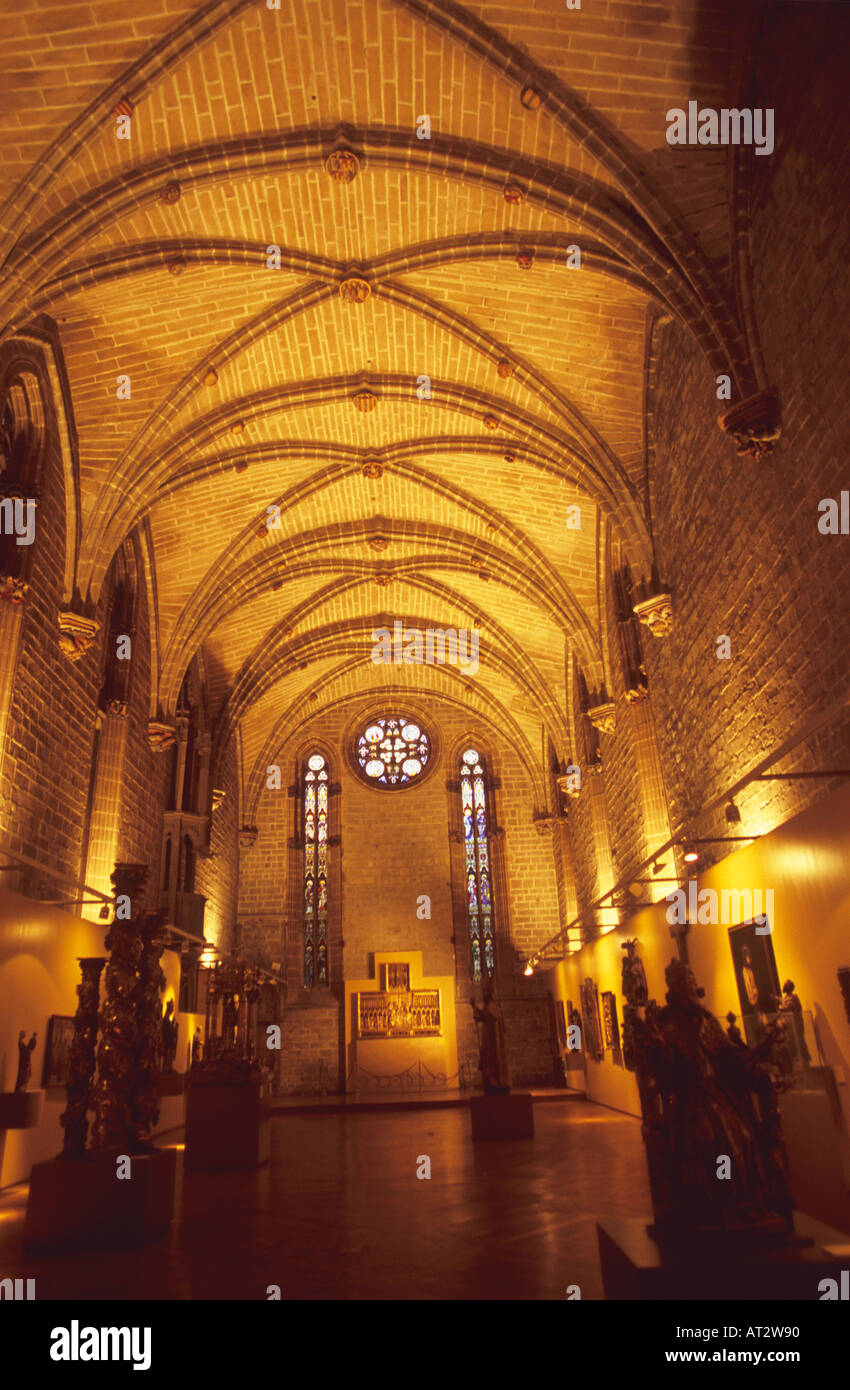 Inside at Museo diocesano Cathedral of Pamplona Navarre Spain Stock Photo