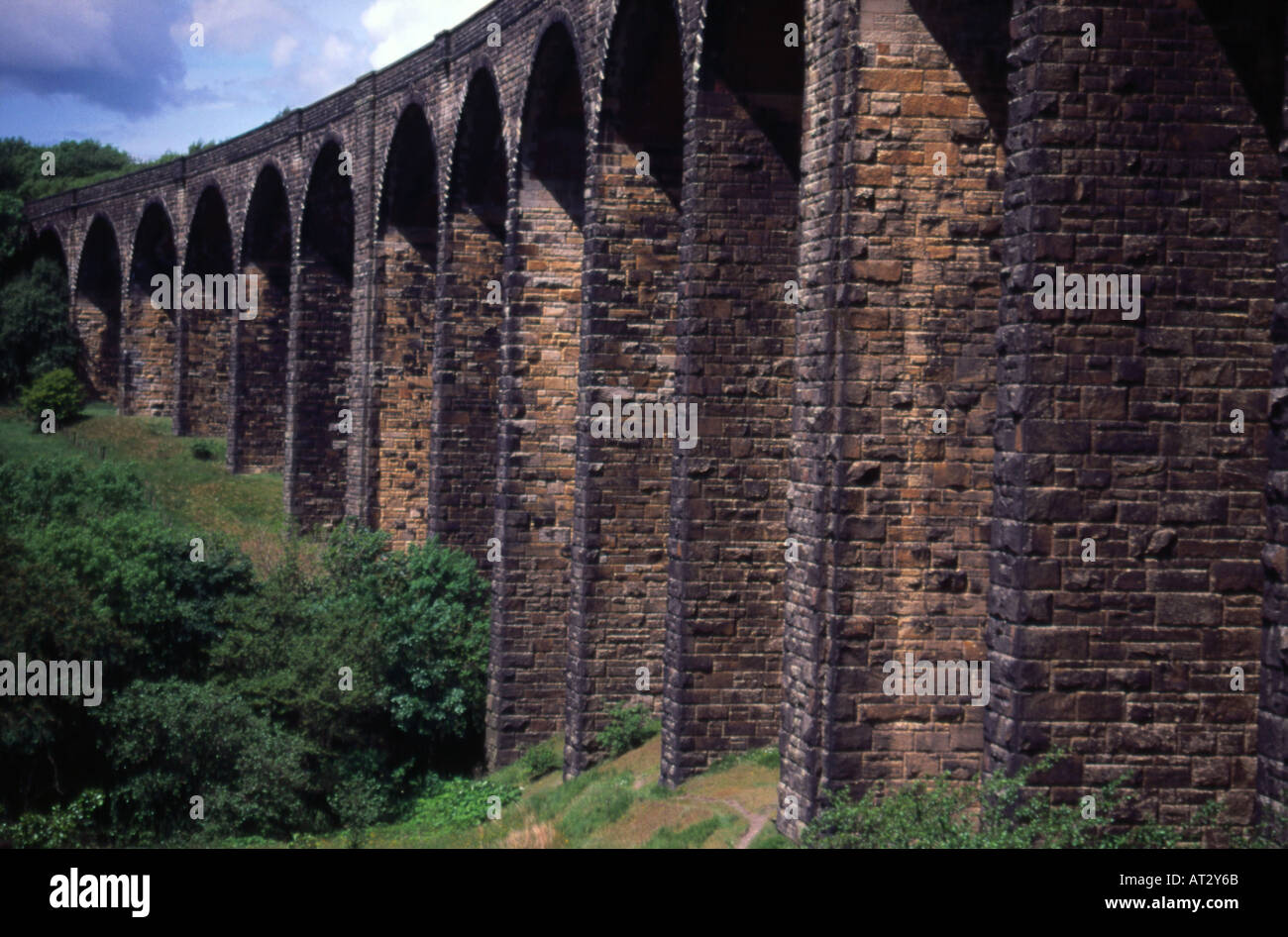Hewenden Viaduct Cullingworth West Yorkshire Stock Photo
