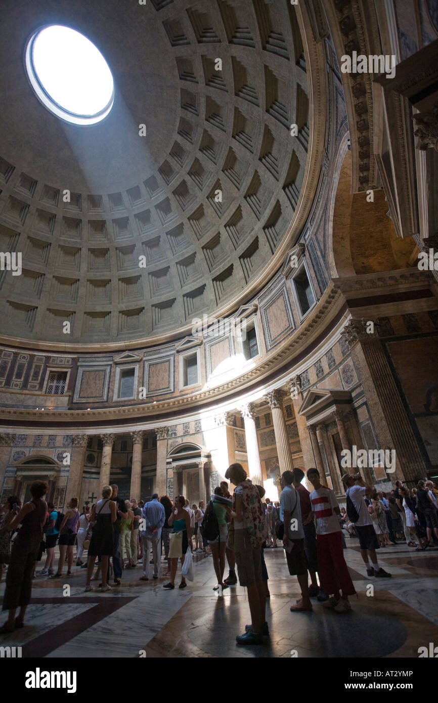 The Pantheon dome with its oculus, Rome Stock Photo - Alamy