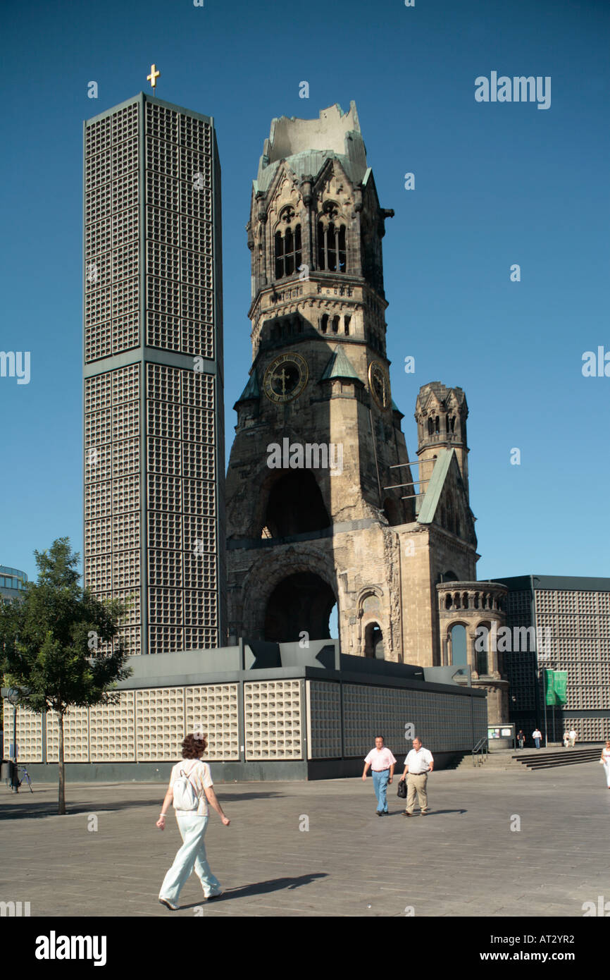 Emperor Wilhelm Memorial Church in Germany´s Capital City Berlin Stock Photo