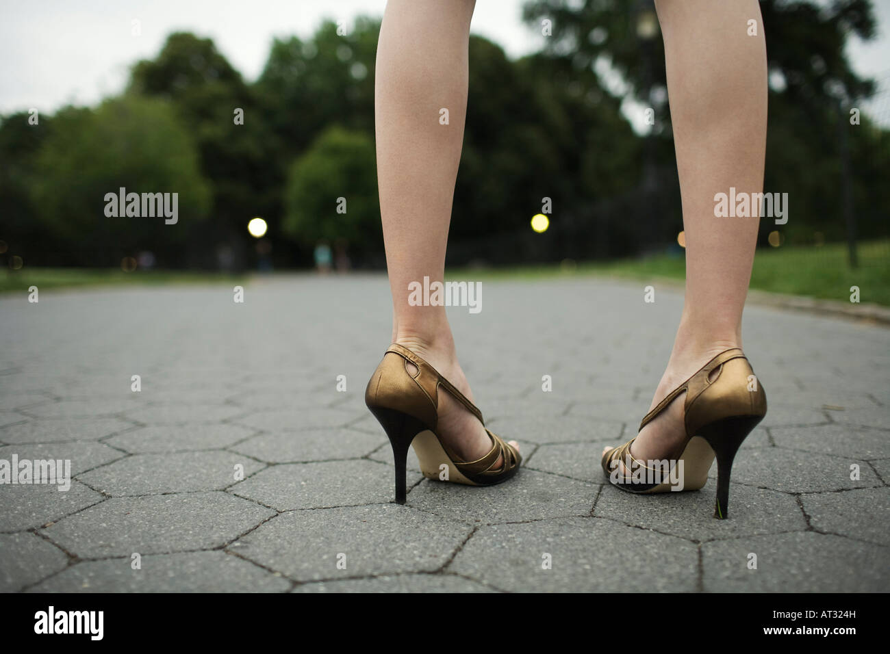 Female legs in high heels hi-res stock photography and images - Alamy