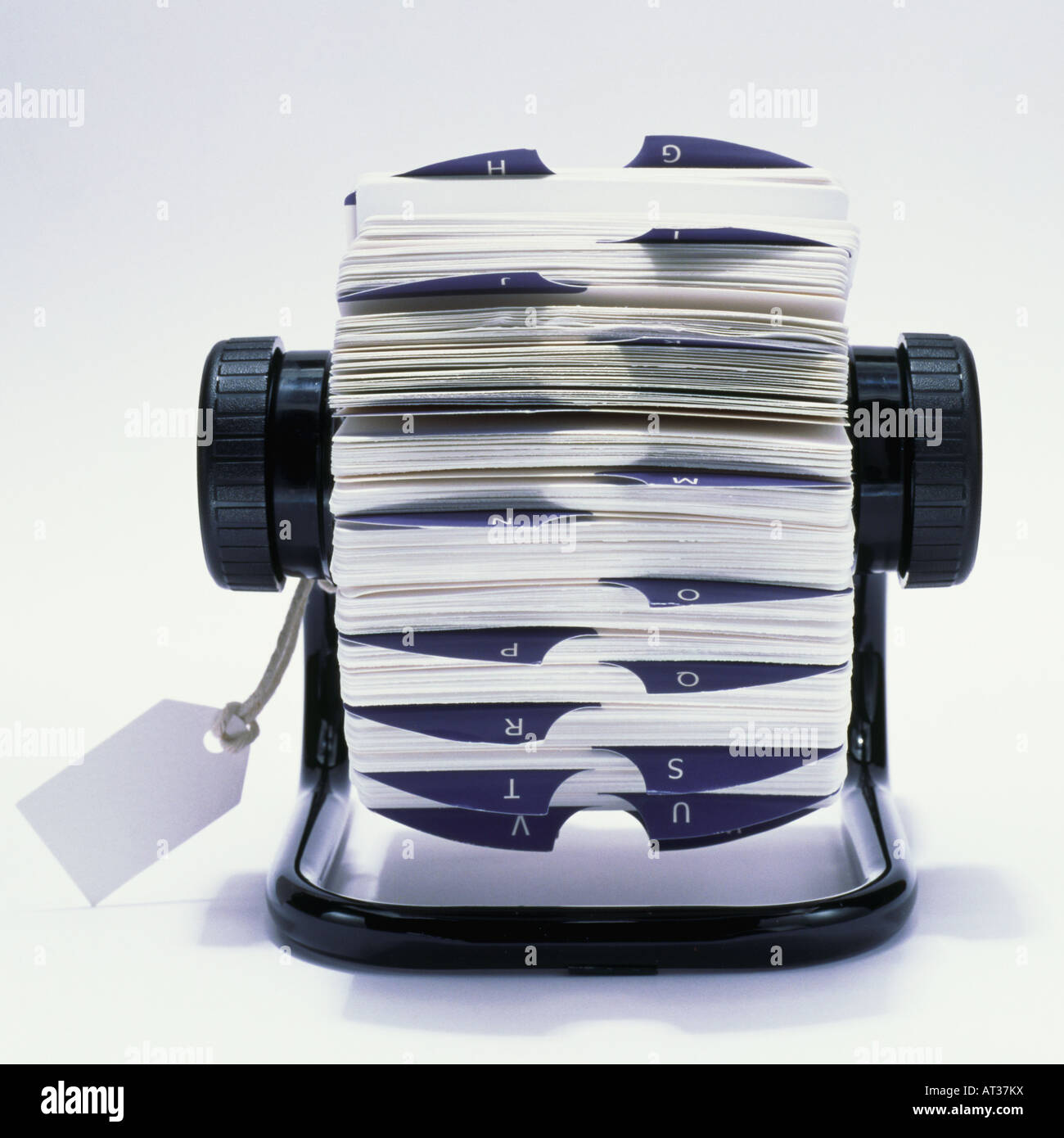 A rotary card file Stock Photo Alamy