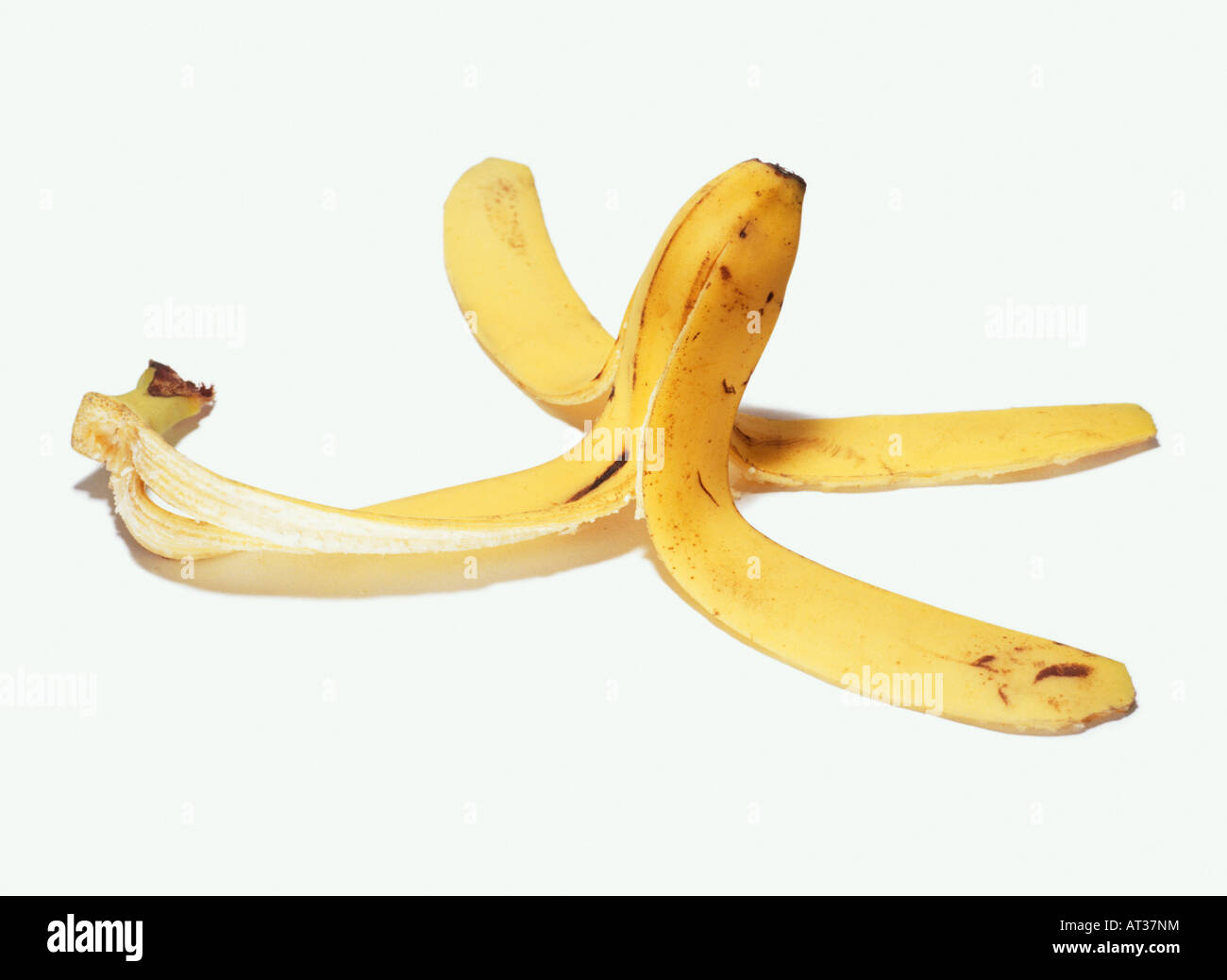 A banana skin Stock Photo