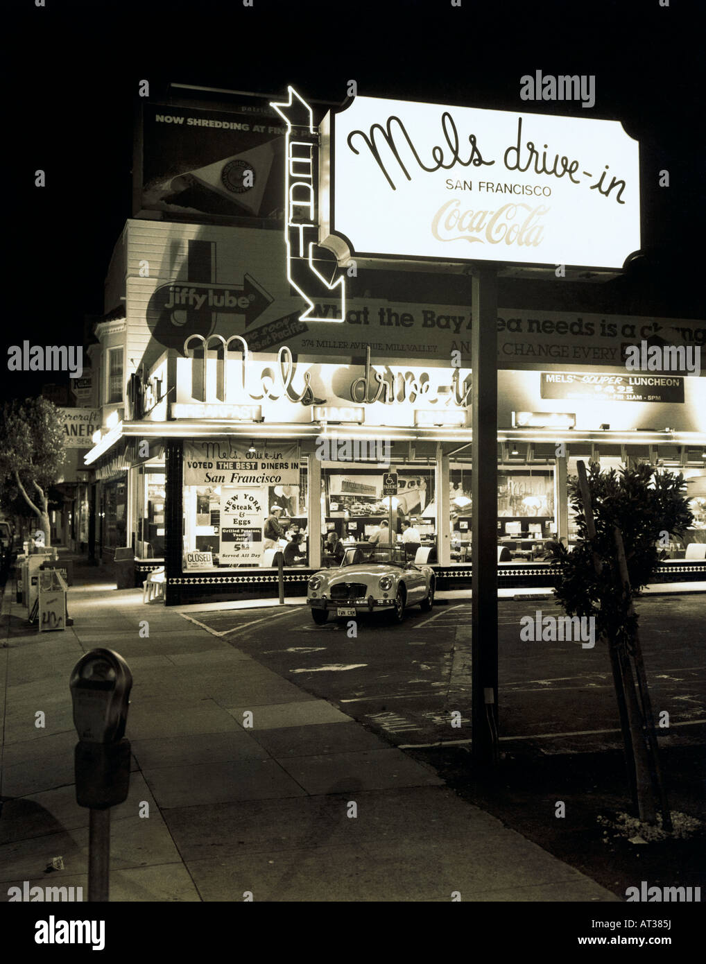 Mels Drive In San Francisco California Usa Stock Photo Alamy