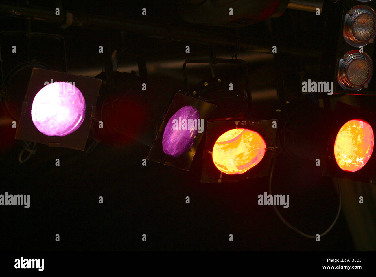 Stage lighting rig at pop concert Stock Photo Alamy