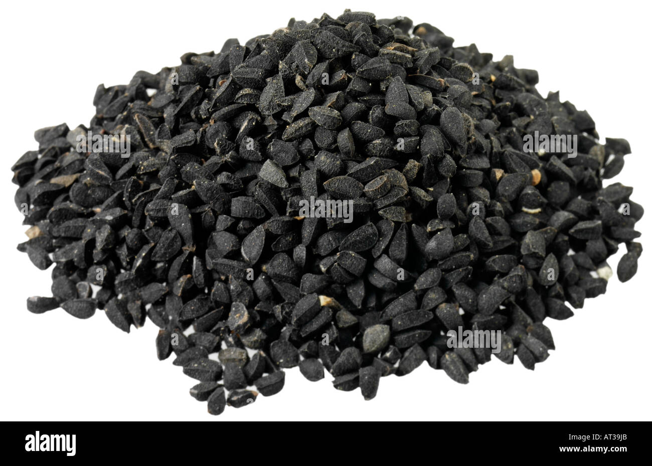 BLACK ONION SEEDS  CUT OUT Stock Photo