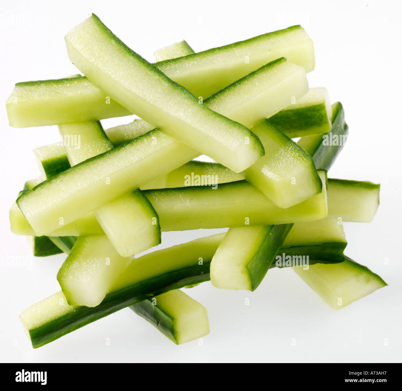 CUCUMBER BATONS CUT OUT Stock Photo 9250454 Alamy
