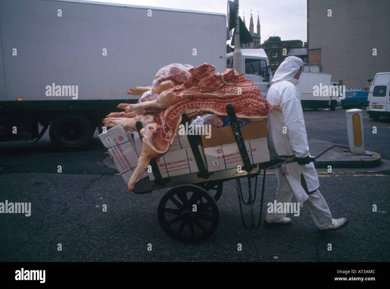 Smithfield meat market, London Stock Photo Alamy