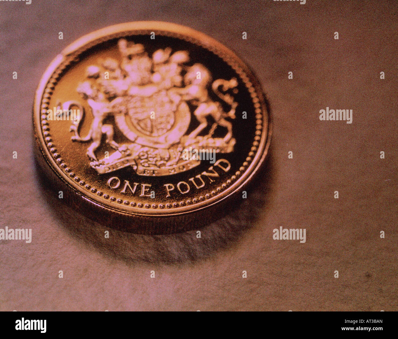 A one pound coin Stock Photo - Alamy