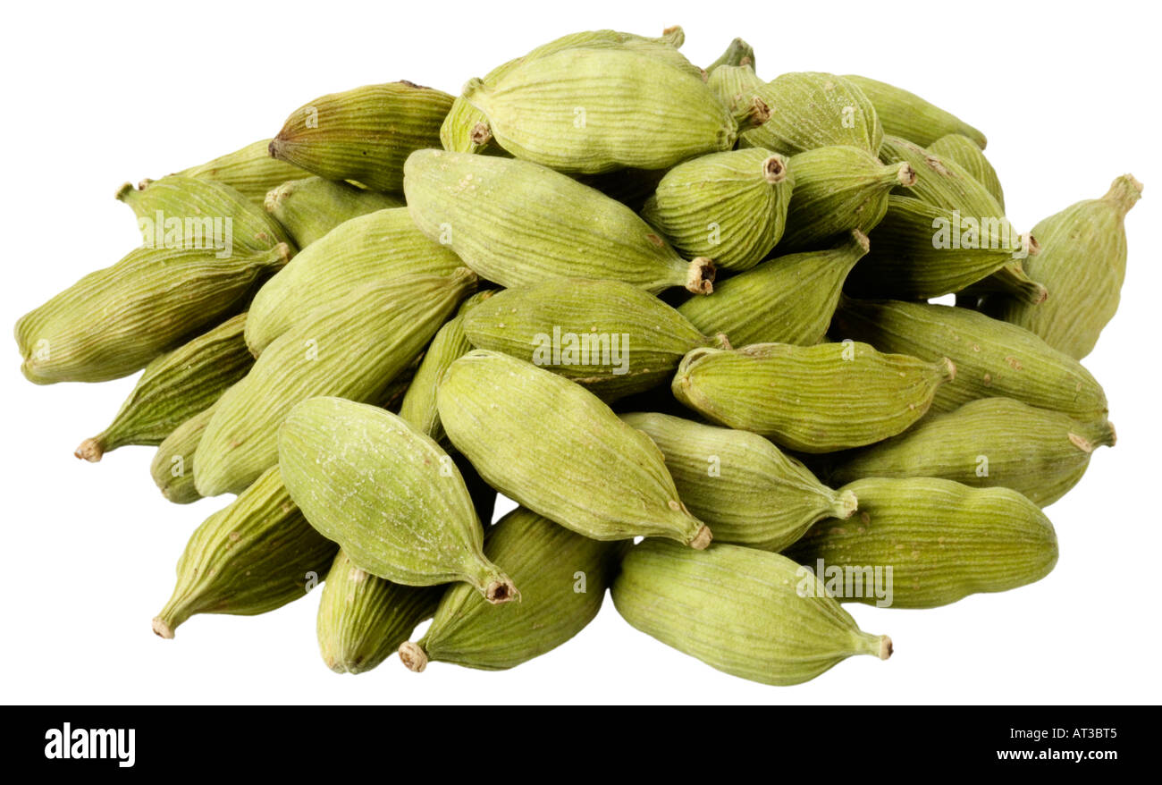 CARDAMON PODS CUT OUT Stock Photo Alamy