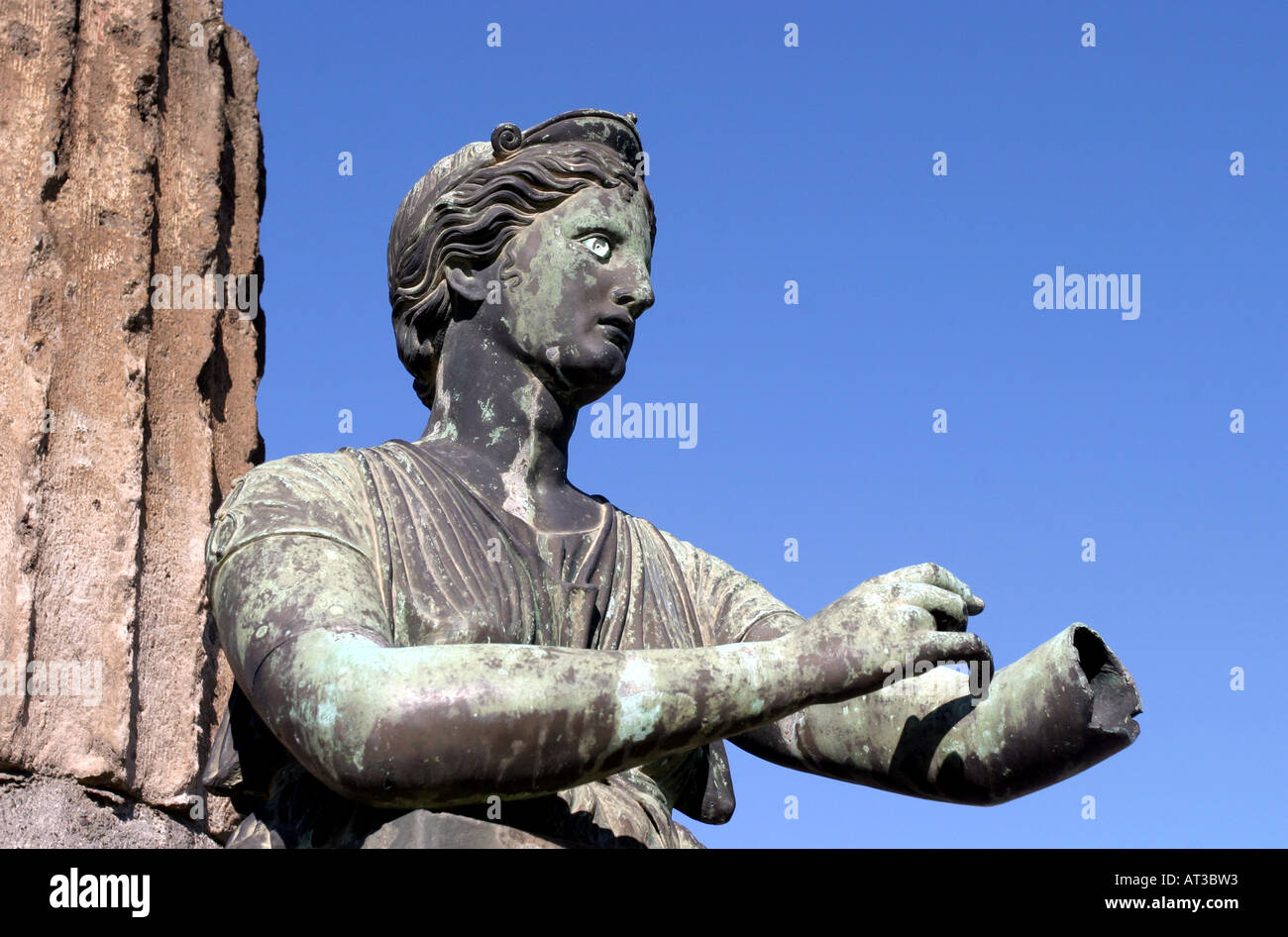 Statue in Pompeii, Italy Stock Photo Alamy