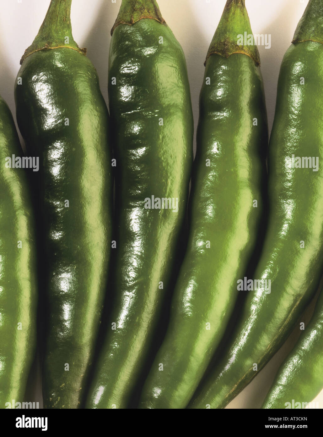 Green chilli peppers, close-up Stock Photo - Alamy