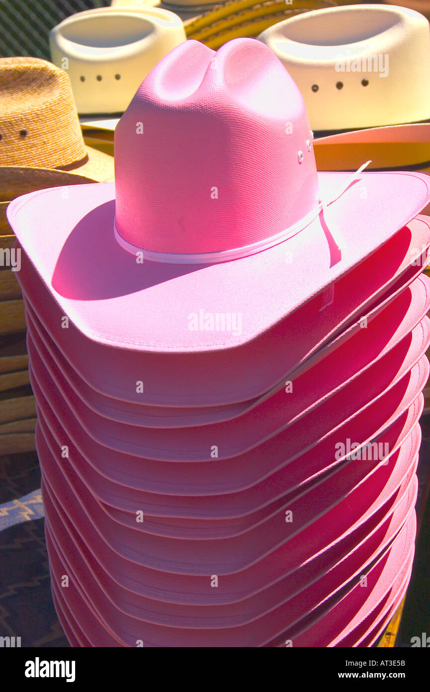 pink cowboy hats Stock Photo Alamy