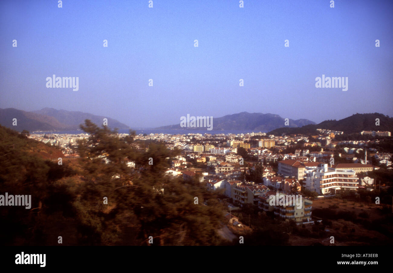 Panoramic view of Marmaris Turkey Stock Photo