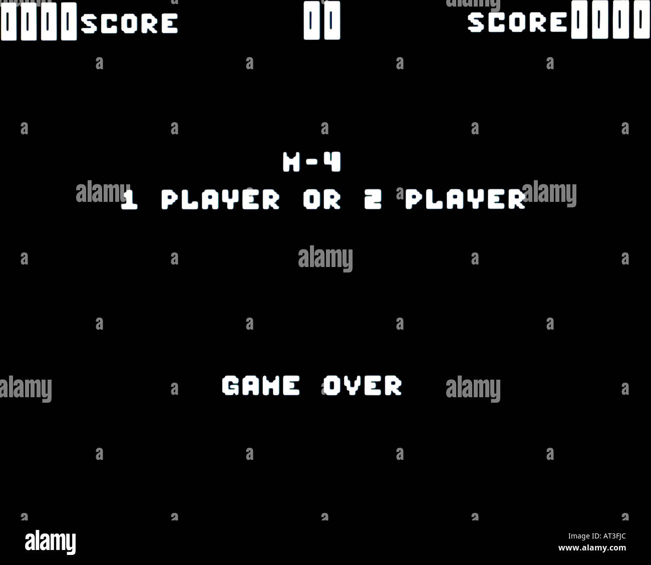 M 4 Midway 1977 vintage arcade videogame screenshot - Editorial Use Only Stock Photo