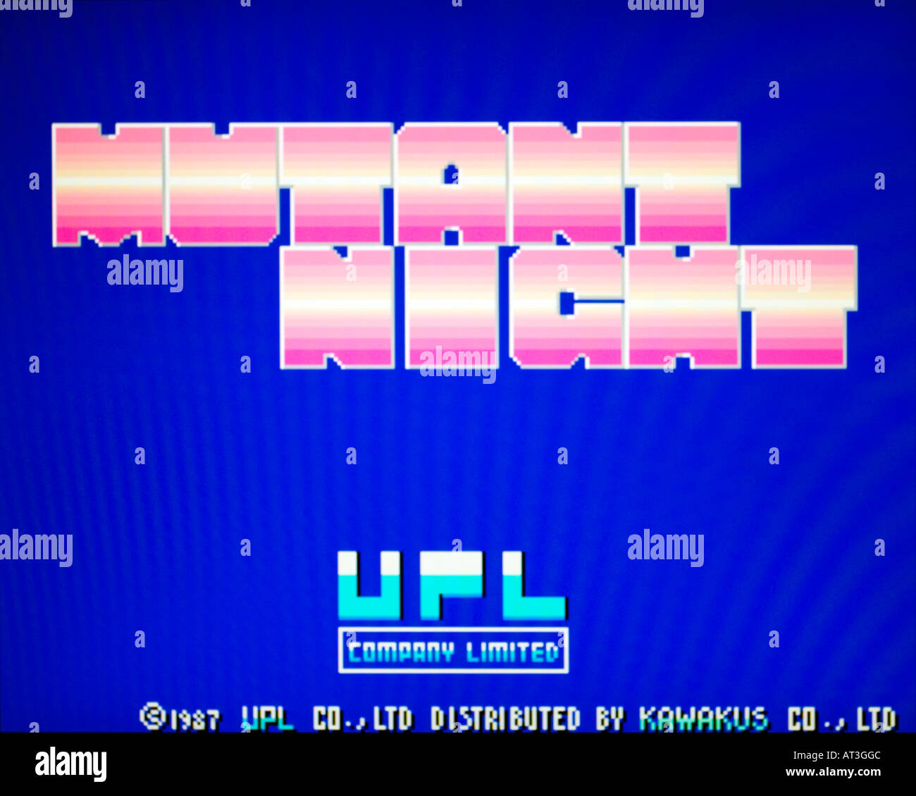 Mutant Night UPL Co Ltd Kawakus Co Ltd 1987 vintage arcade videogame screenshot - Editorial Use Only Stock Photo