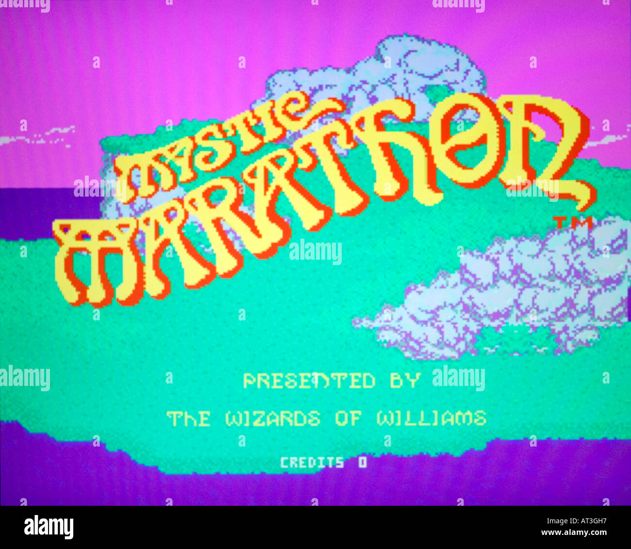 Mystic Marathon Williams 1983 vintage arcade videogame screenshot
