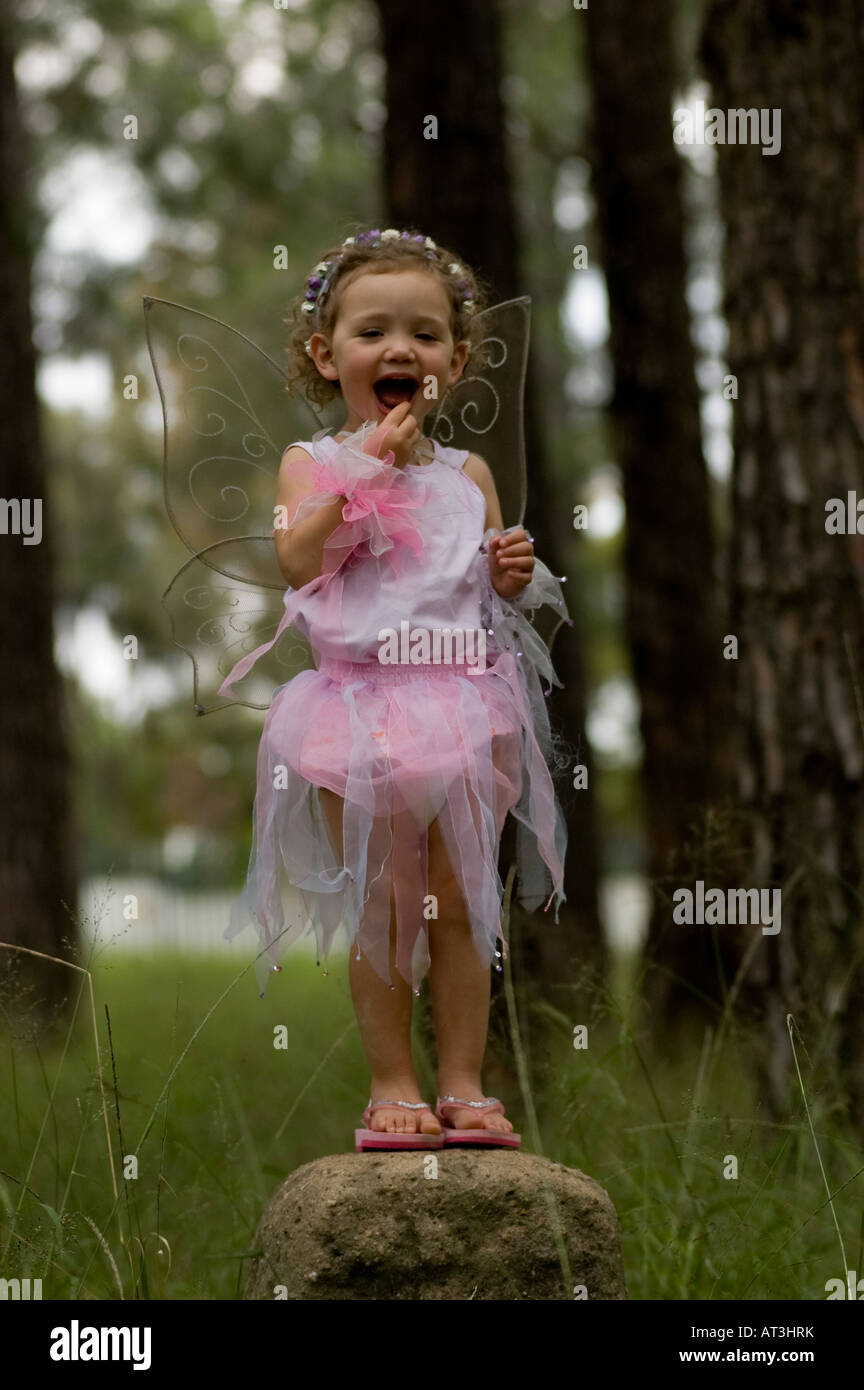 little girl dressed up like a fairy playing in forest Stock Photo - Alamy little girl dressed up like a fairy playing in forest Stock Photo - Alamy