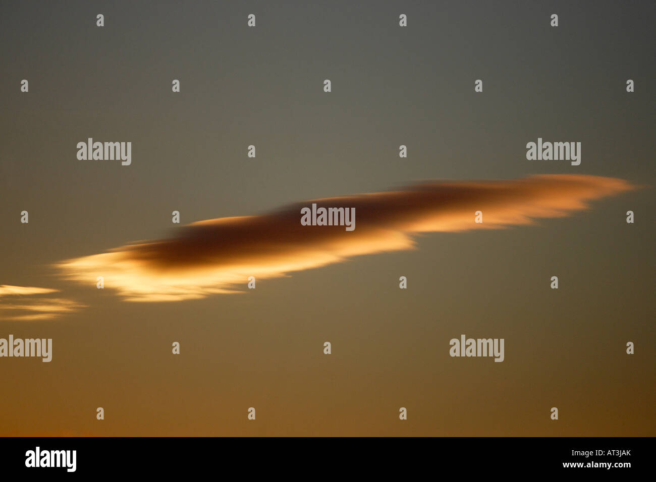 Sunset over Antarctica Stock Photo