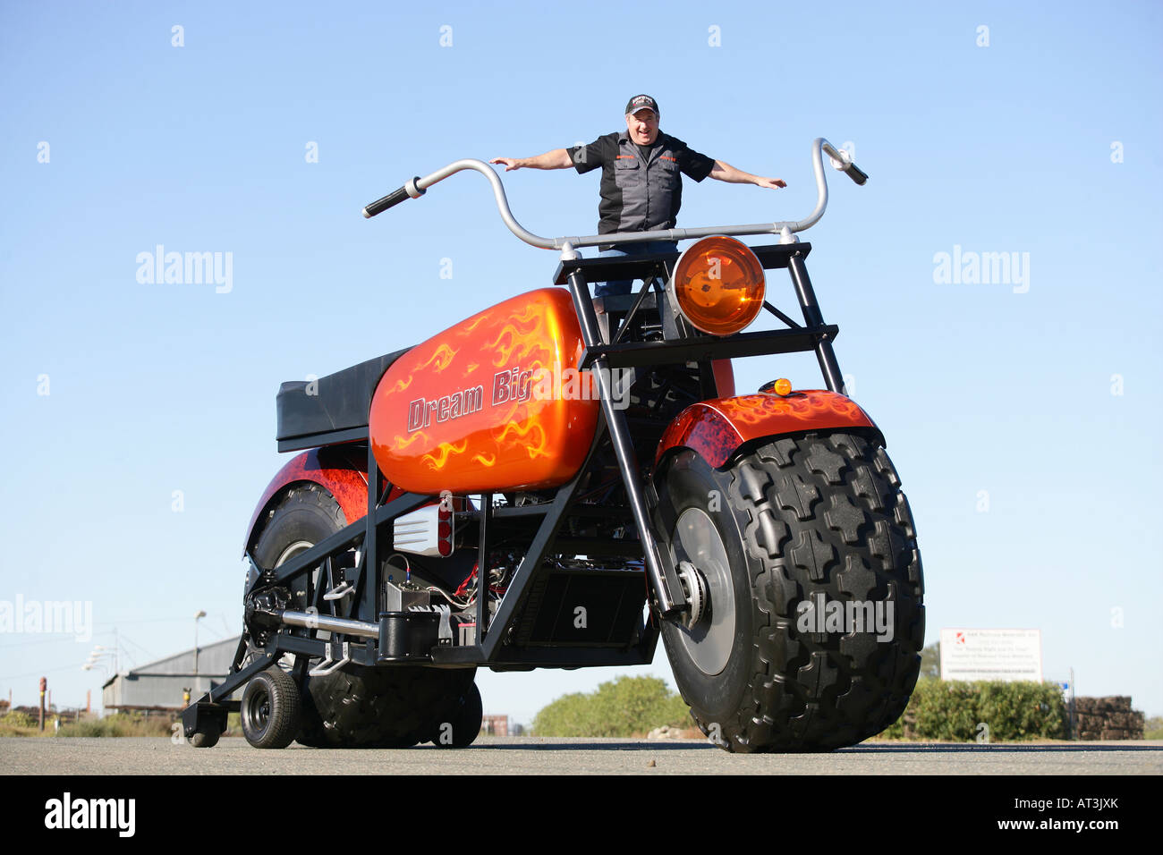 The worlds biggest motorbike in 2007. pleae check to see if it still is. Stock Photo