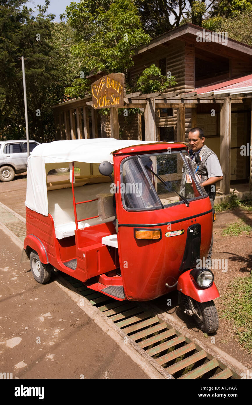 Costa Rica Monteverde local transport Indian made Bajaj autorickshaw