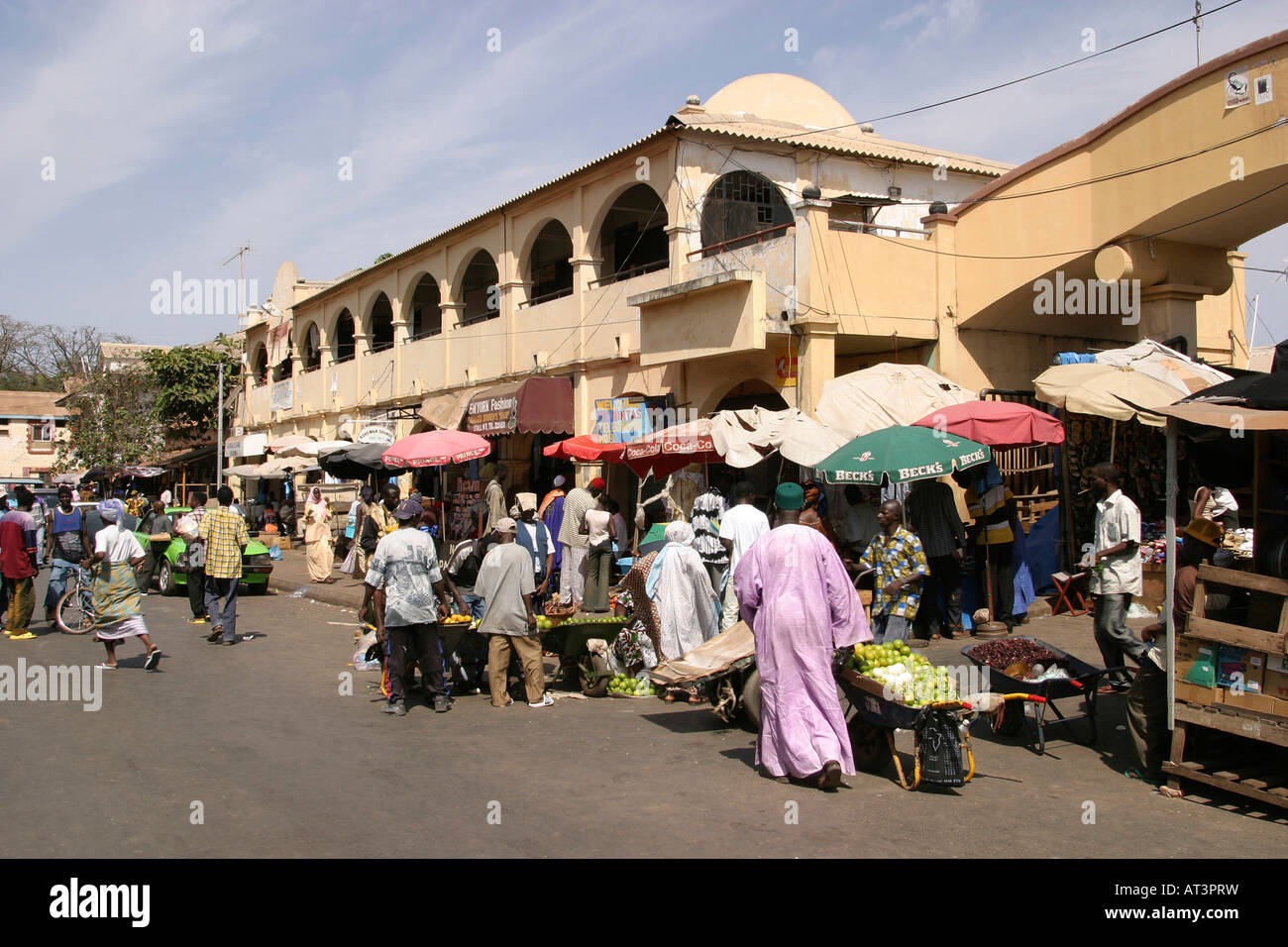The Gambia Banjul Albert Market Stock Photo