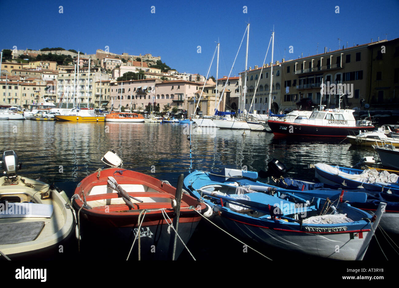 Portoferraio Harbour And Marina. Island Of Elba Stock Photo - Alamy