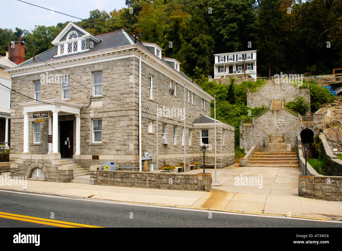 Town Hall Port Deposit Maryland Stock Photo Alamy