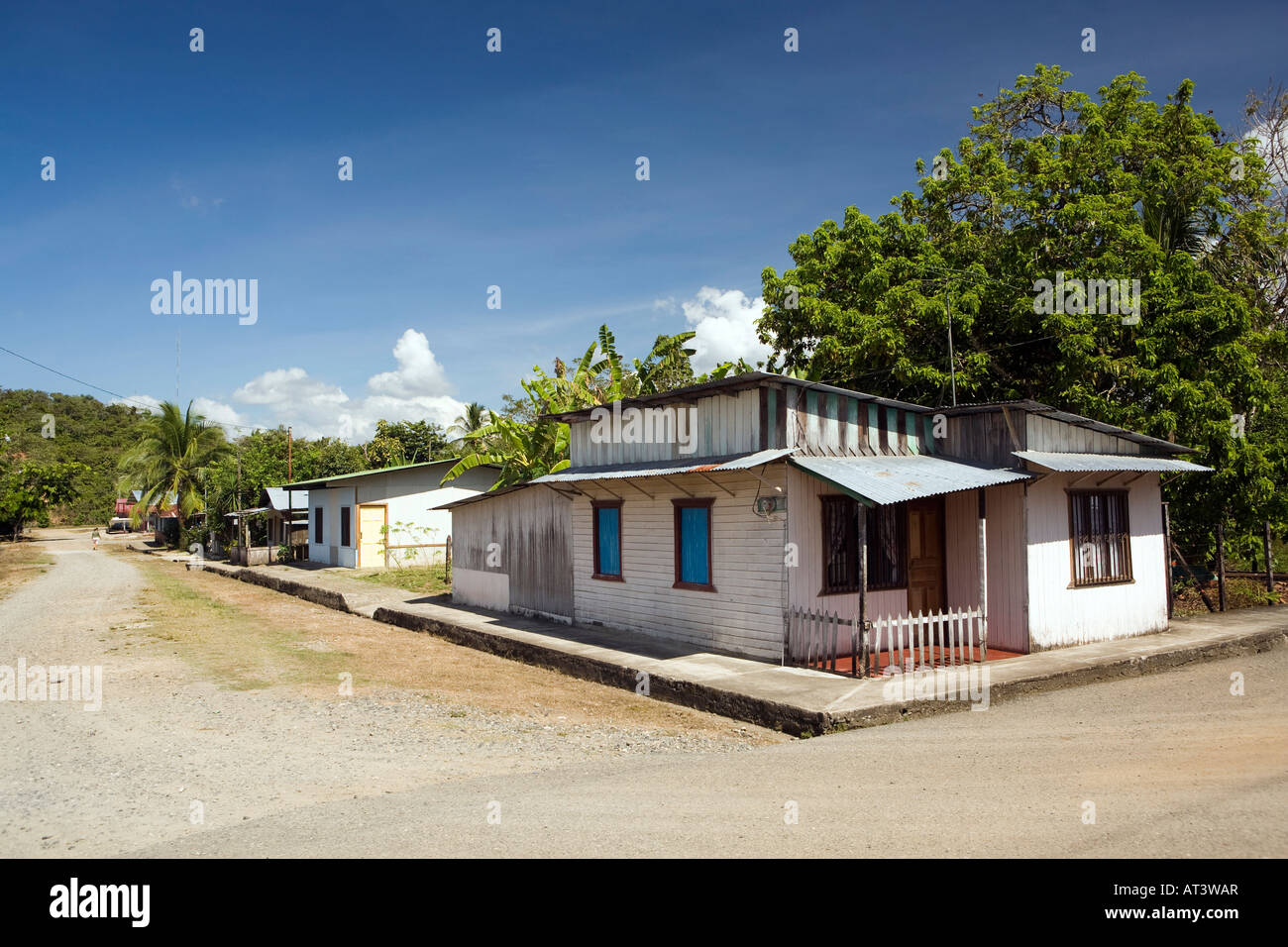 Costa Rica Sierpe local housing Stock Photo