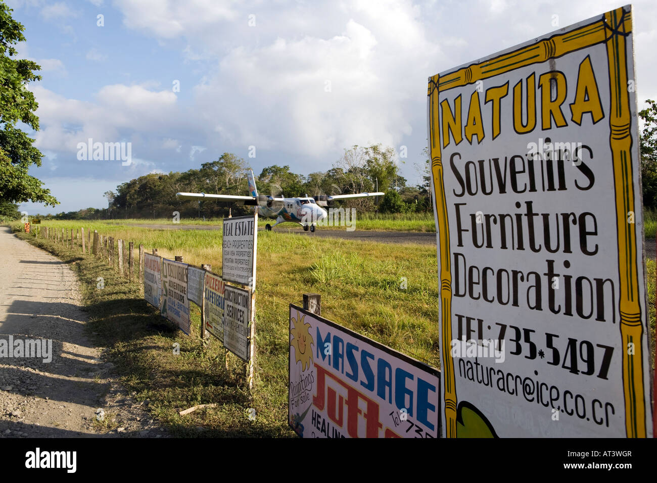 Costa Rica Osa Peninsula Puerto Jimenez airport early morning Nature
