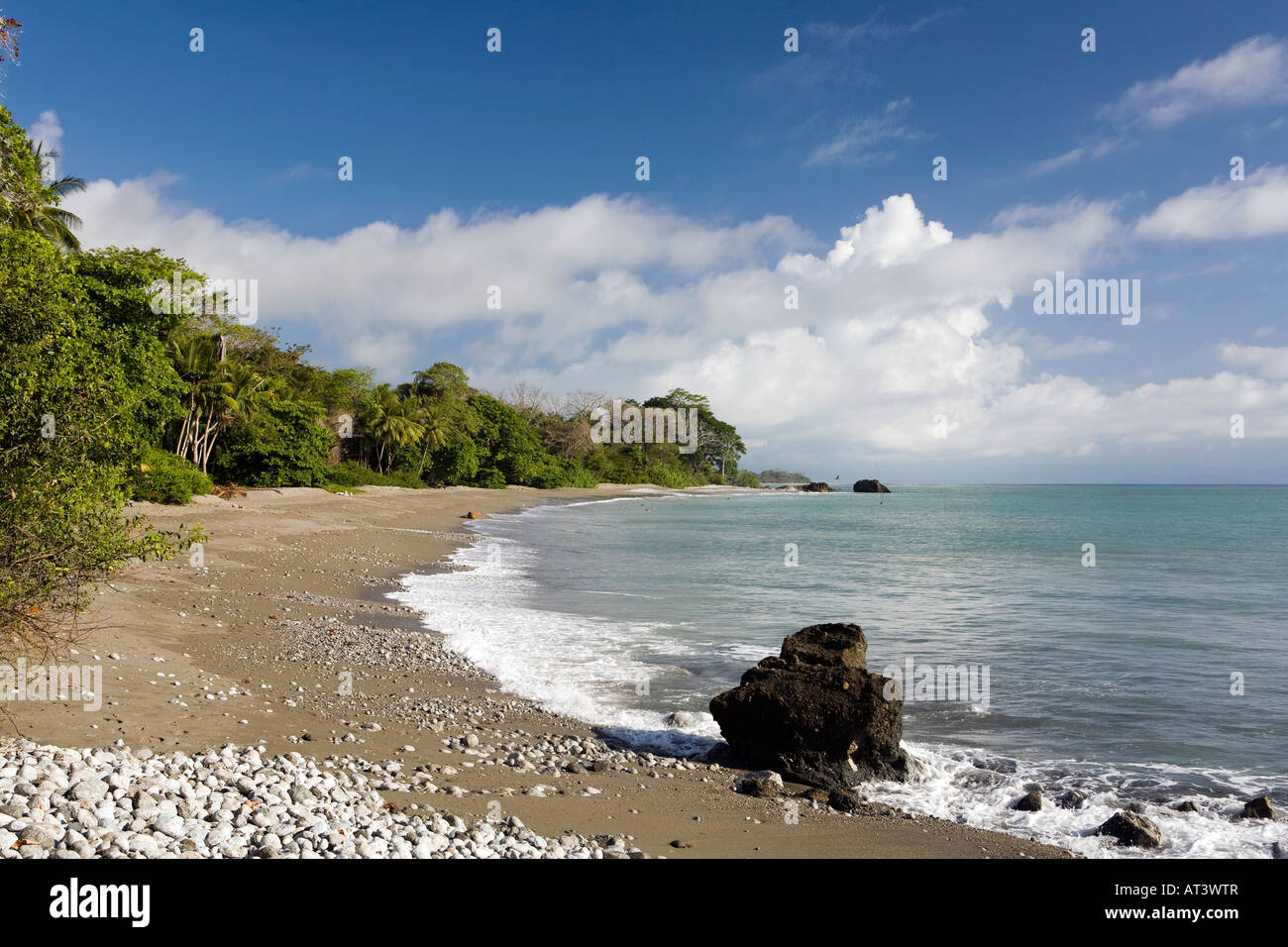 Costa Rica Osa Peninsula Cabo Matapalo Pan Dulce Beach Stock Photo Alamy