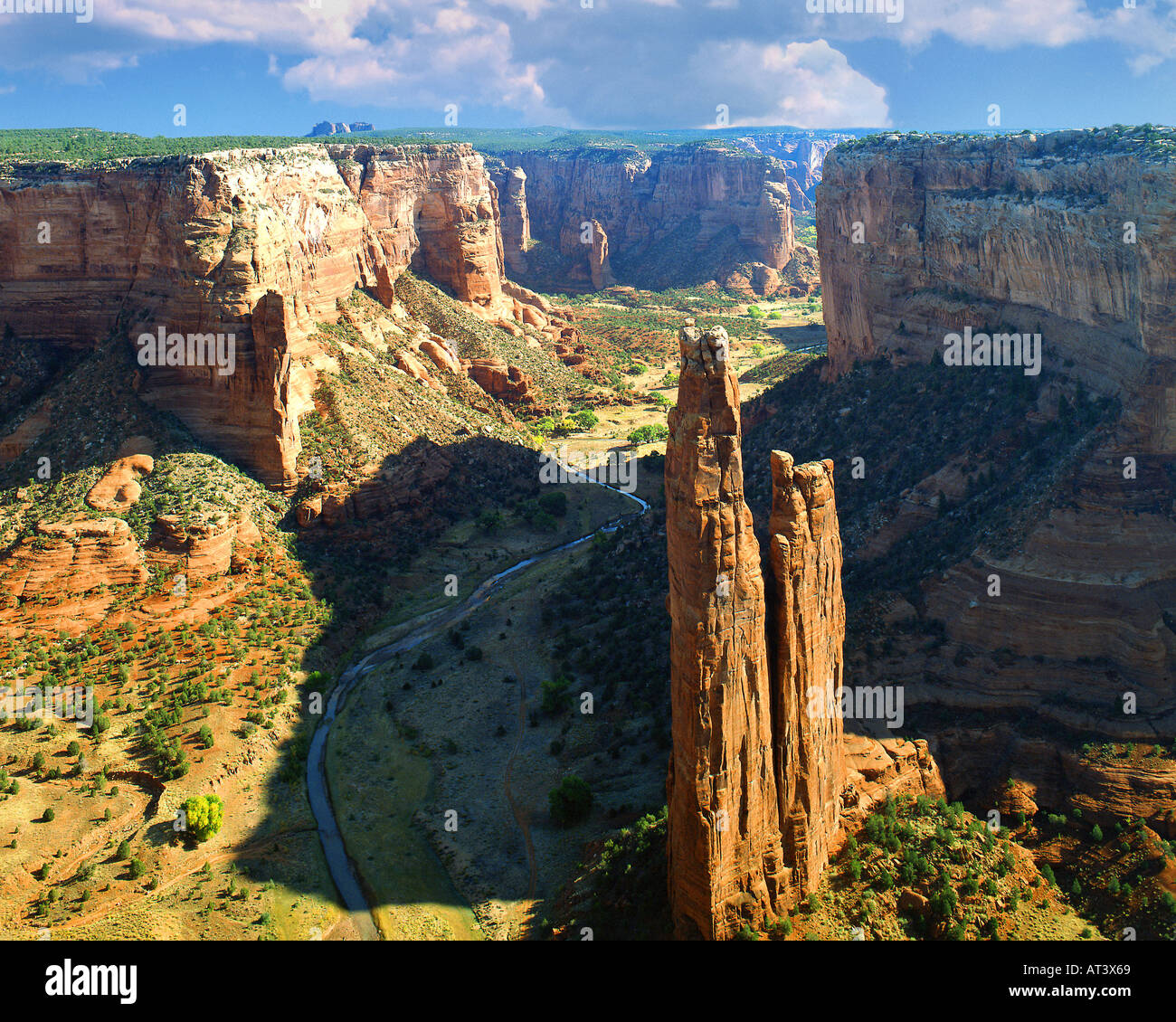 USA - ARIZONA:  Spider Rock at Canyon de Chelly National Monument Stock Photo