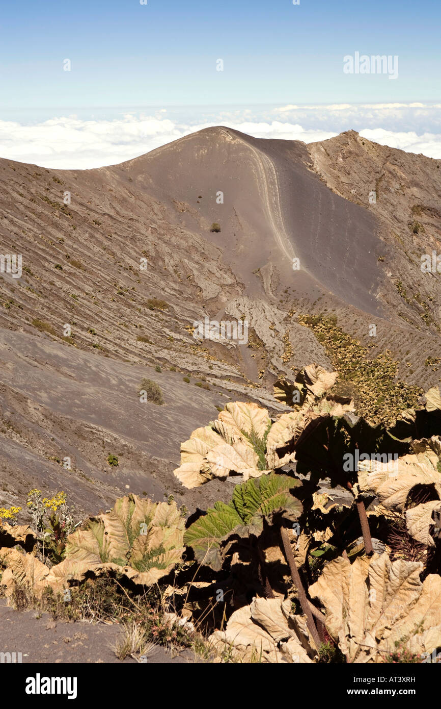 Costa Rica Cartago Volcan Irazu Volcano lava and volcanic dust