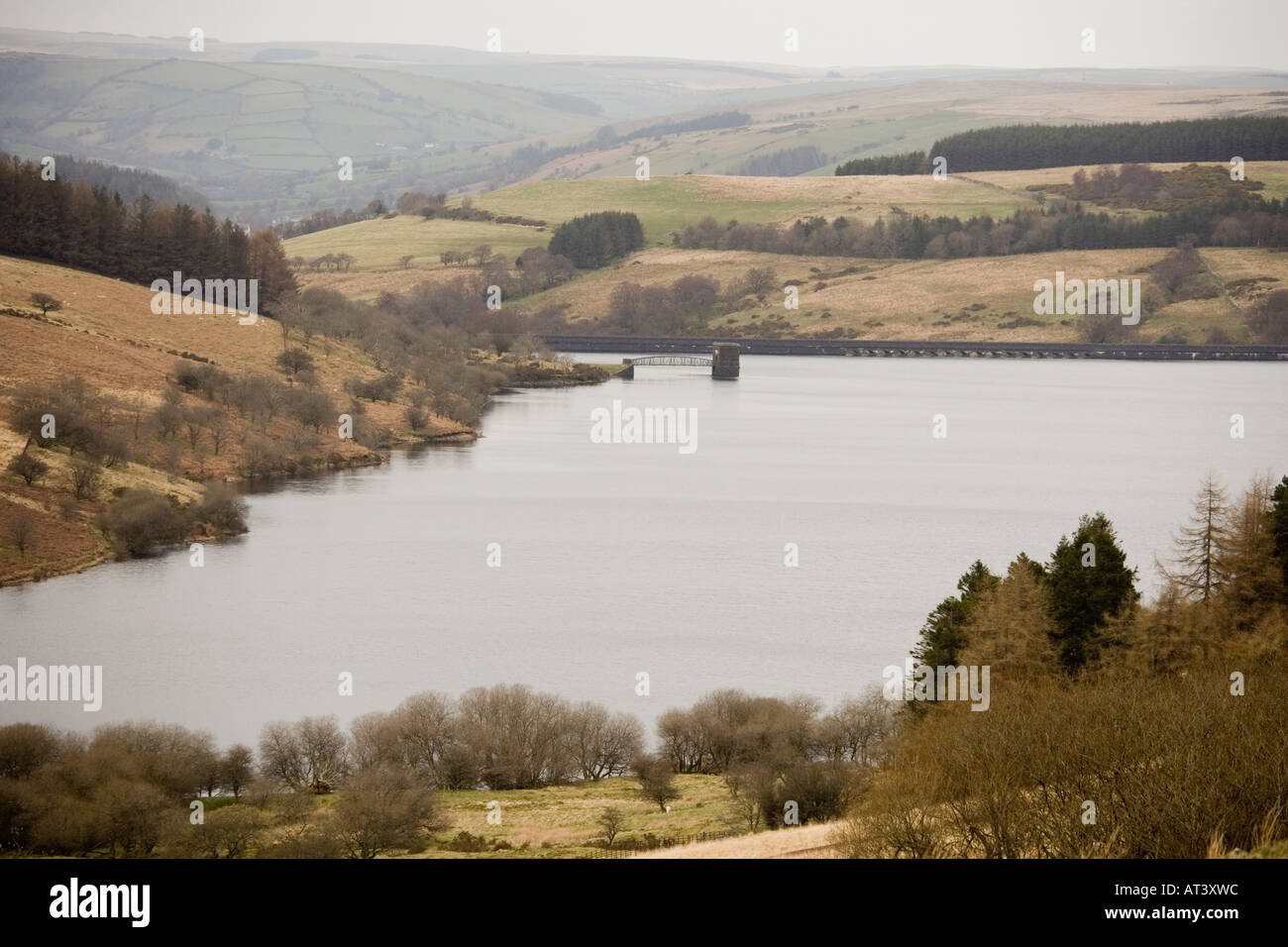 Reservoir in Brecon South Wales Stock Photo - Alamy