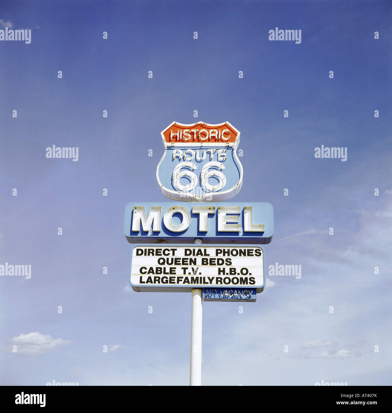geography / travel, USA, Arizona, Seligman, street sign route 66, Stock Photo