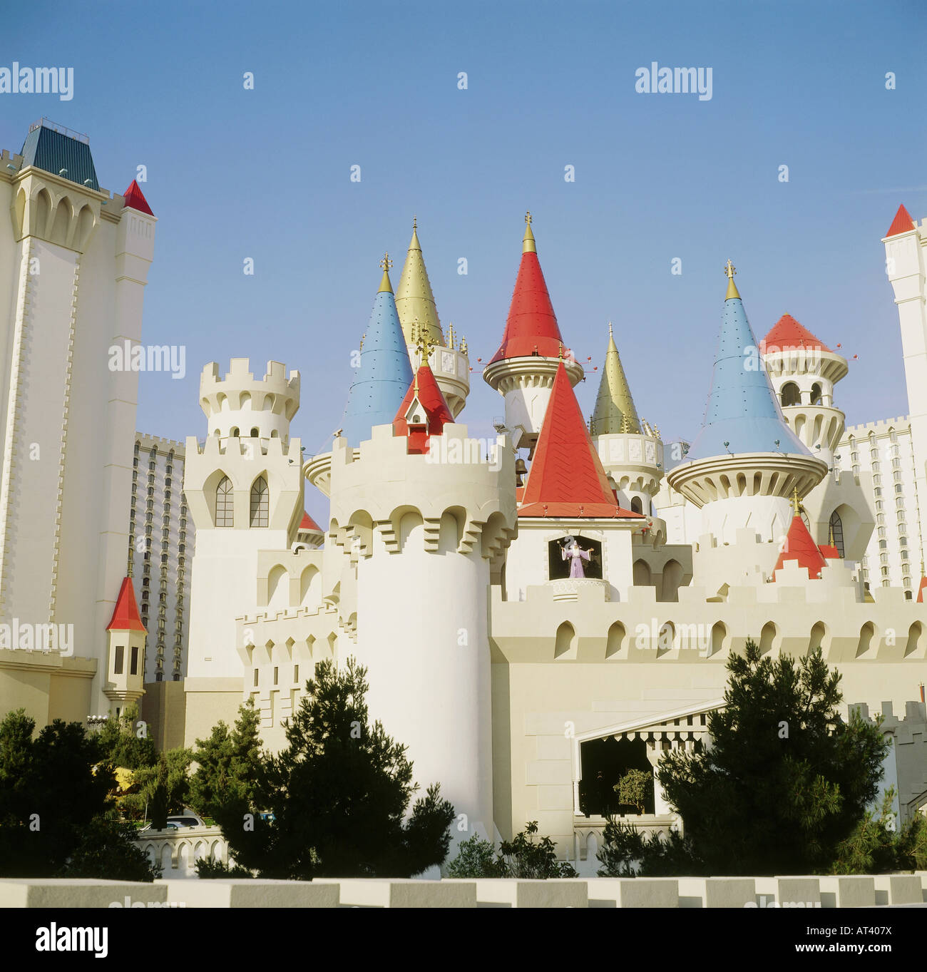 geography / travel, USA, Nevada, Las Vegas, The strip, Excalibur Hotel and casino, Stock Photo