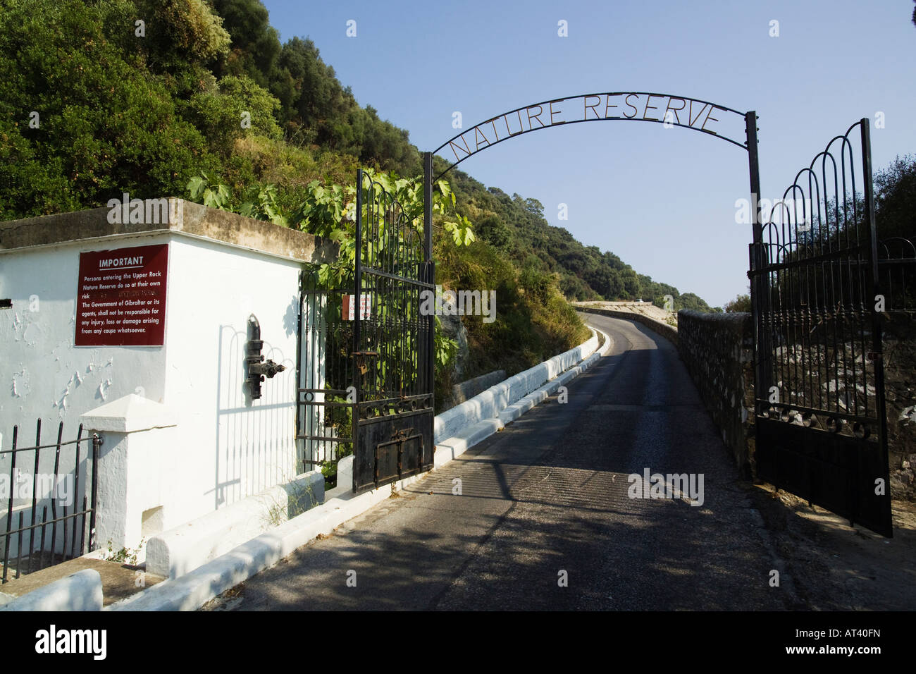 entrance to Upper Rock Nature Reserve Gibraltar Stock Photo - Alamy