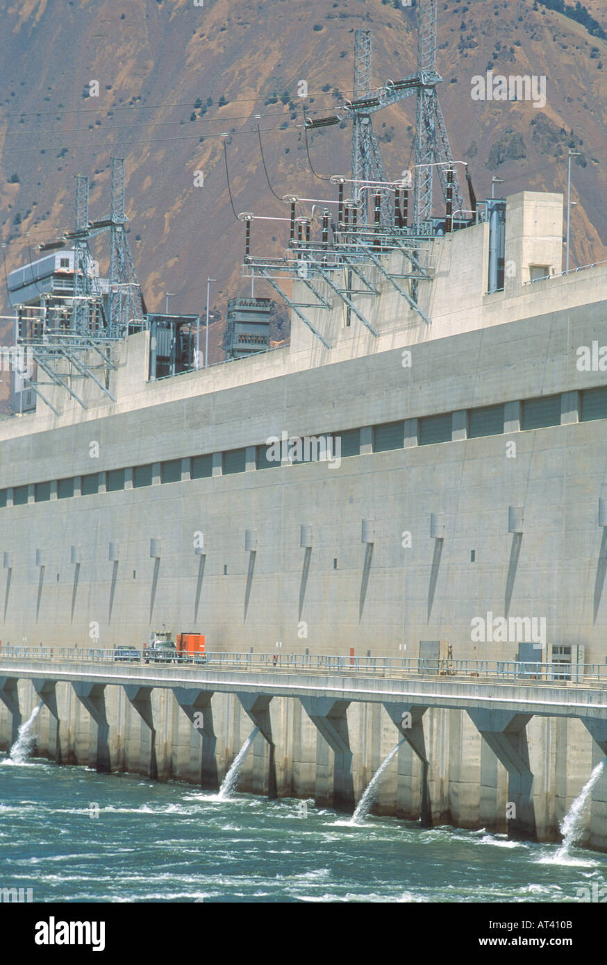 John Day Dam on the Columbia River between Oregon and Washington It is