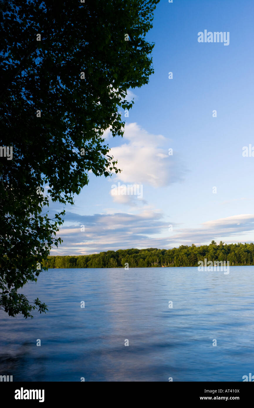 The Androscoggin River in Turner, Maine. Summer Stock Photo Alamy