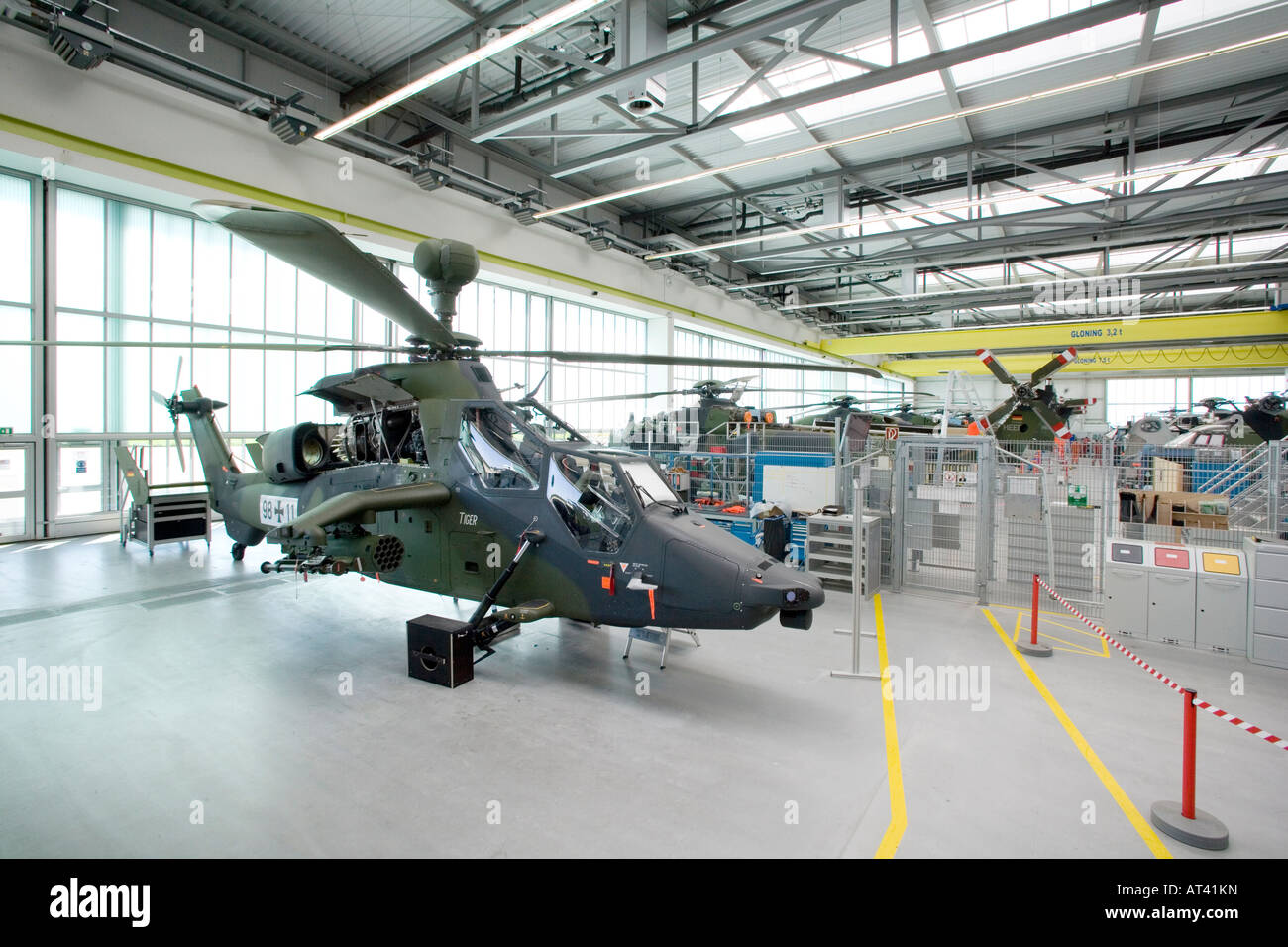Eurocopter Germany of the Eurocopter Group subsidiary of the EADS AG production of military helicopters: Tiger Stock Photo
