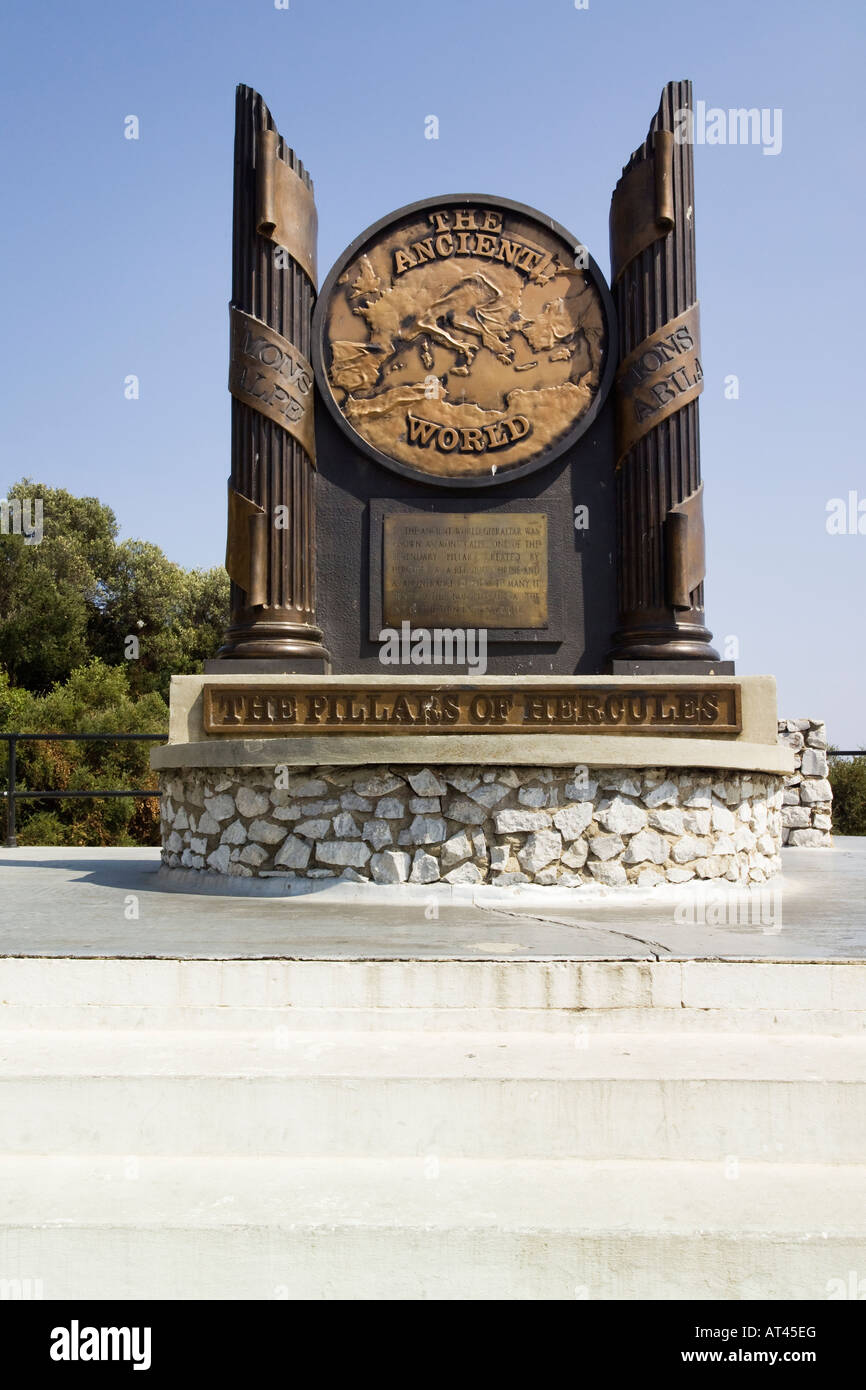 Pillars of Hercules in the Upper Rock Nature Reserve Gibraltar, where the Atlantic Ocean meets