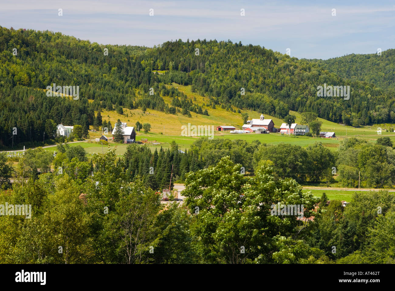 View of the Connecticut River Valley in Clarksville, New Hampshire