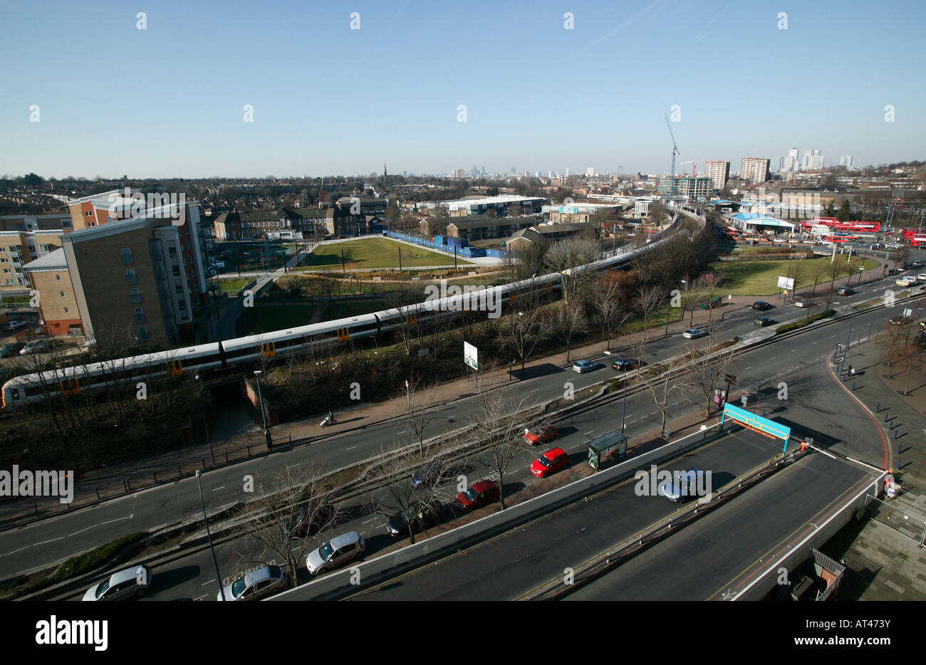 Wide Angle Shot of Lewisham Station Stock Photo