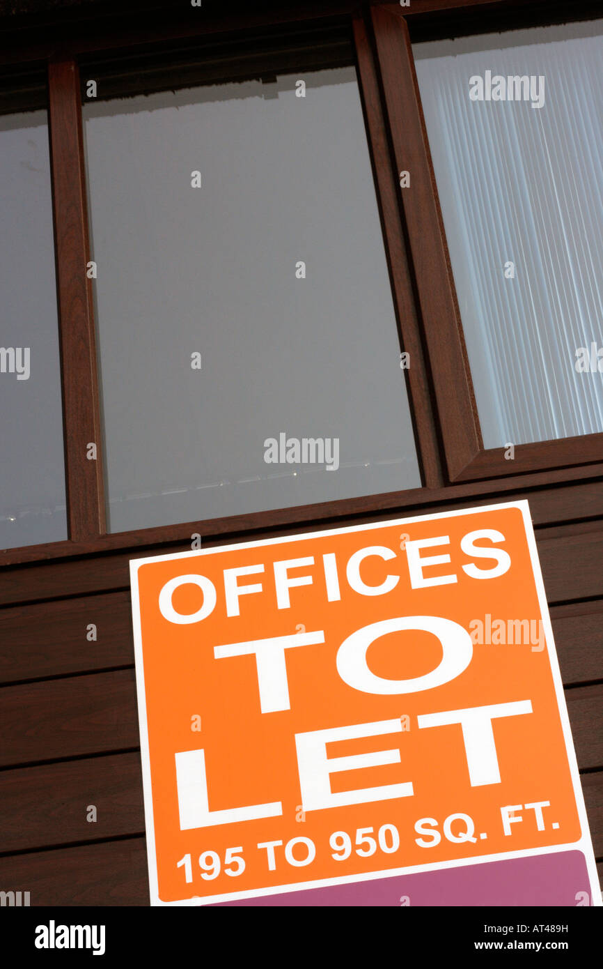 Offices to let sign Stock Photo - Alamy