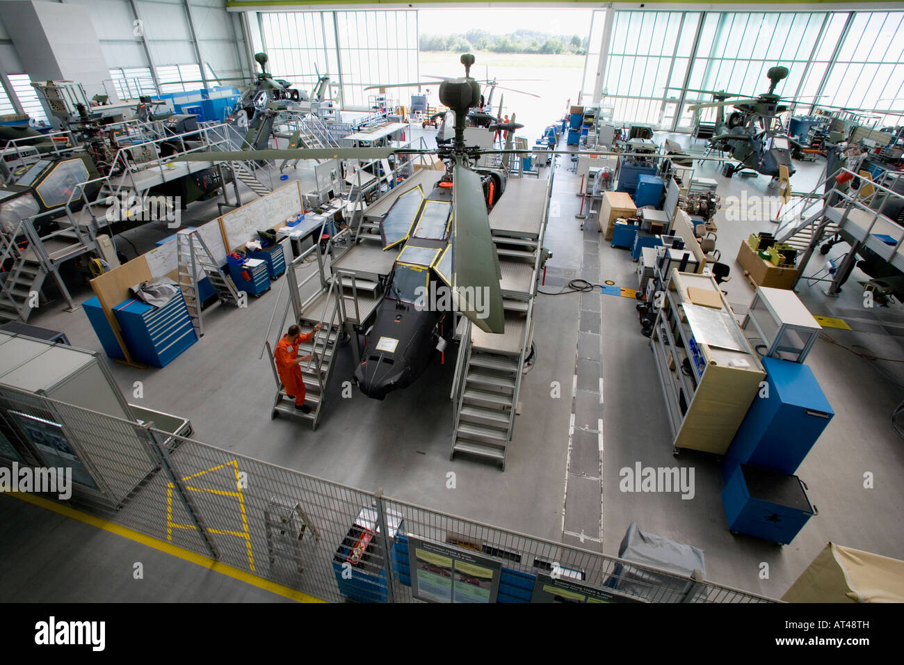 Eurocopter Germany of the Eurocopter Group subsidiary of the EADS AG production of military helicopters: Tiger Stock Photo