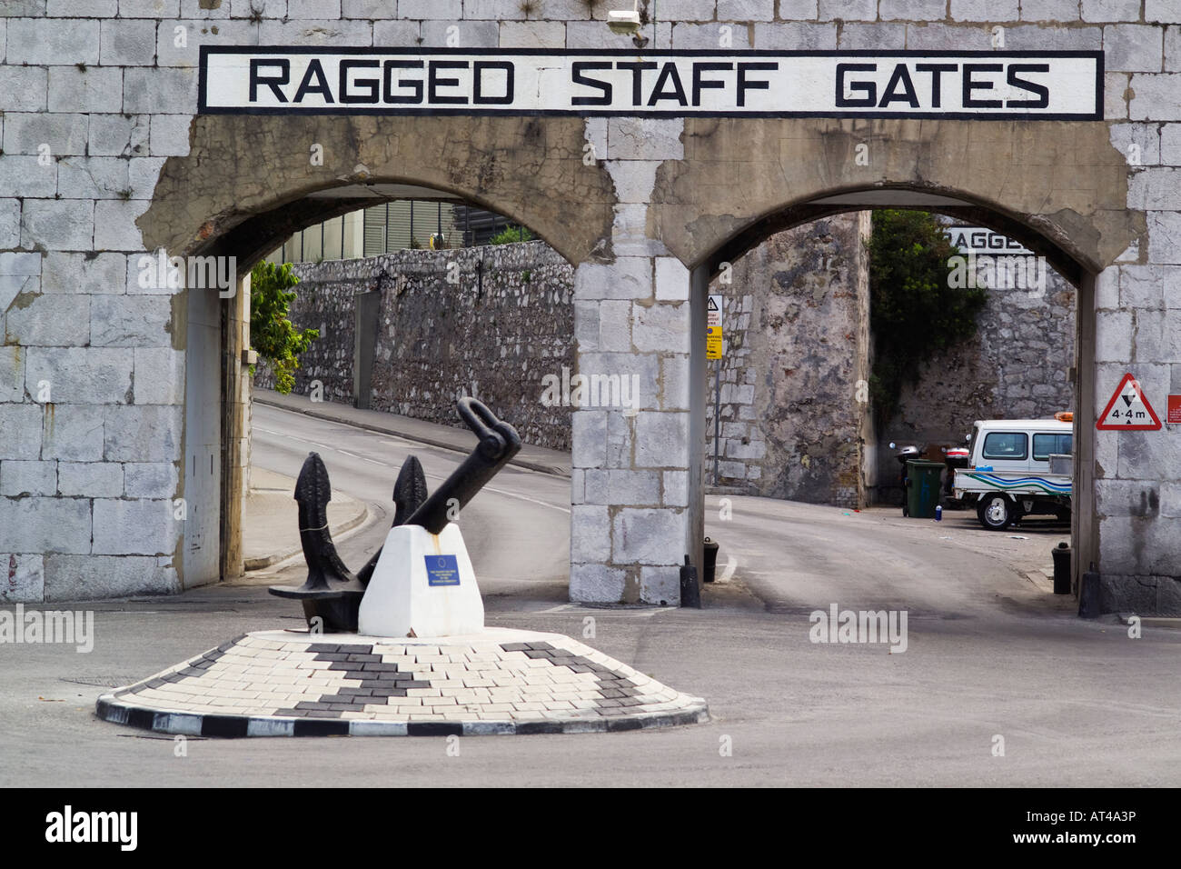 Ragged Staff Gates Gibraltar Stock Photo - Alamy