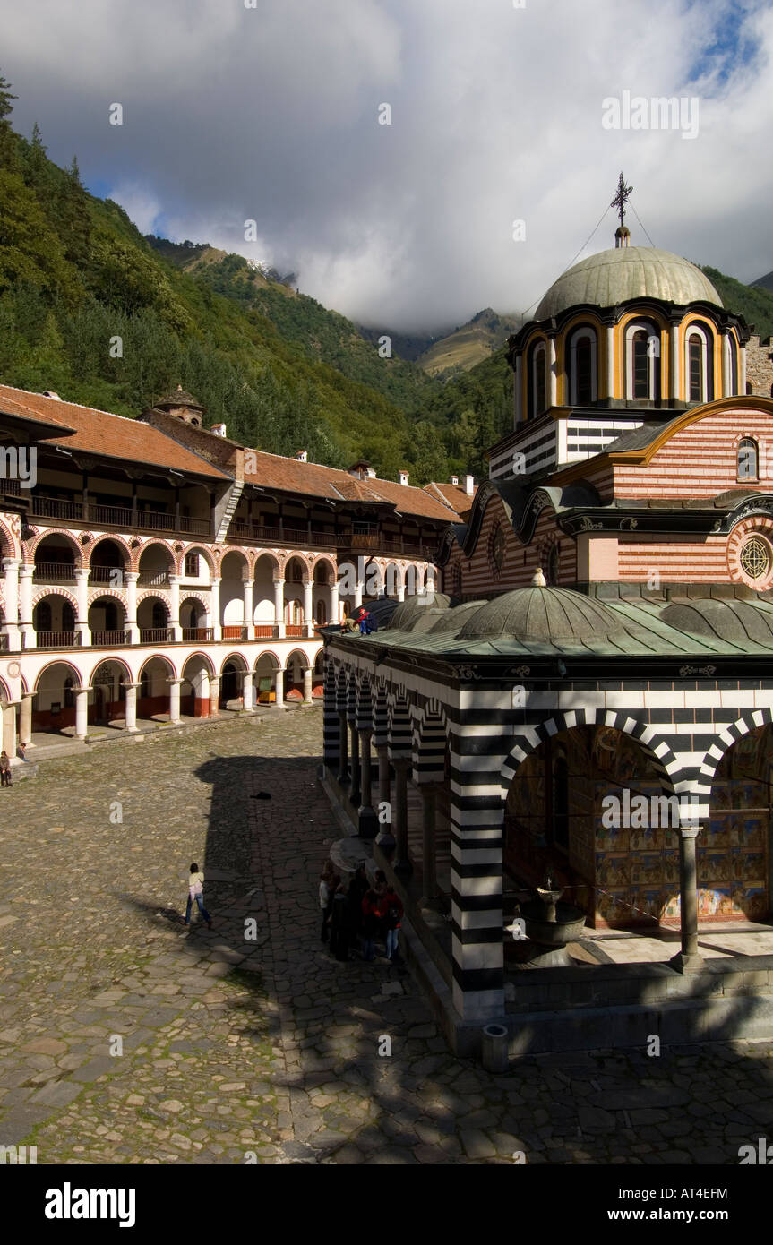 Fire Rila Monastery Rila Monastery The Rila Mountains Bulgaria Stock Photo - Alamy