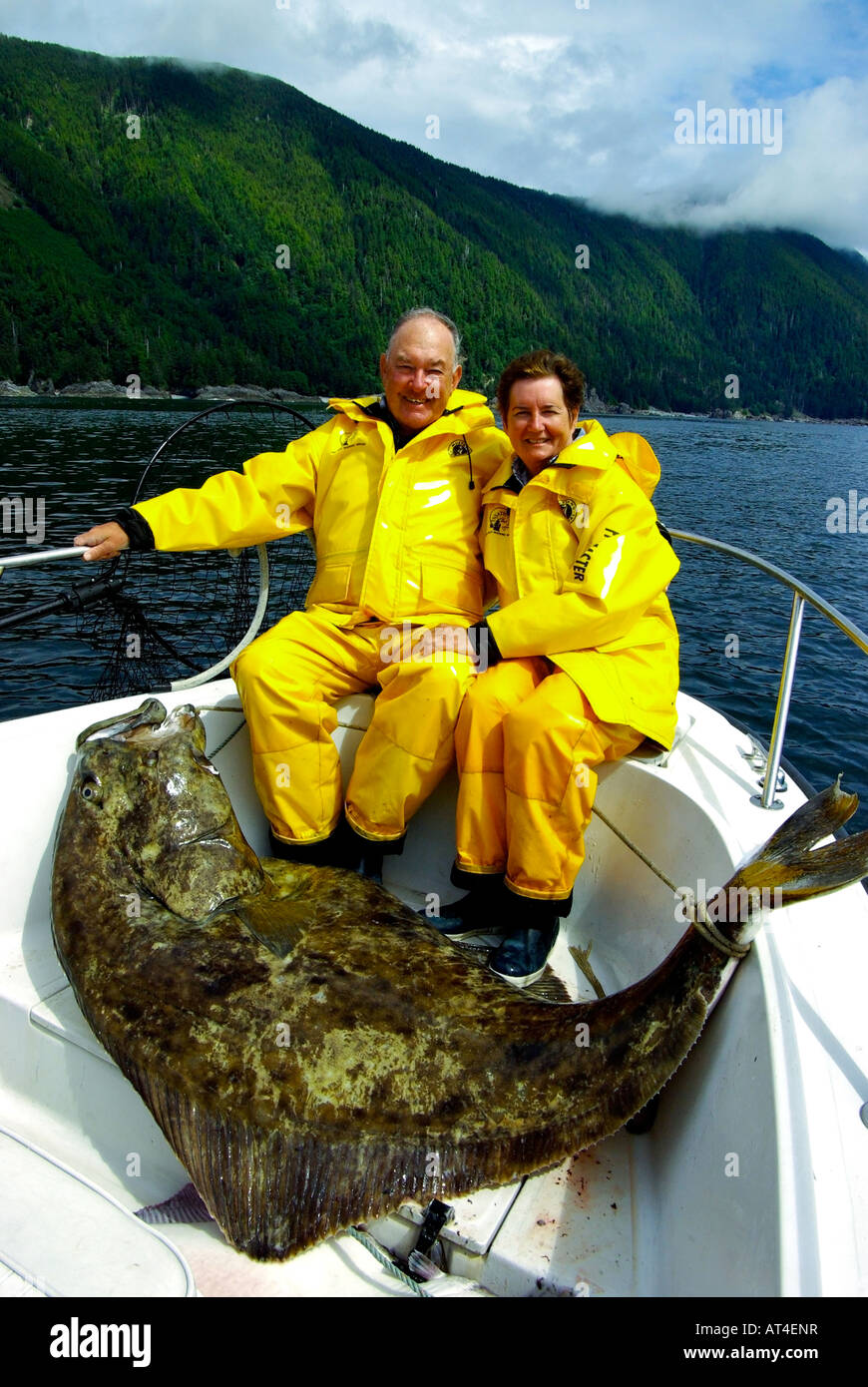 Big halibut catch from Freeman Rock on the west coast of Graham island