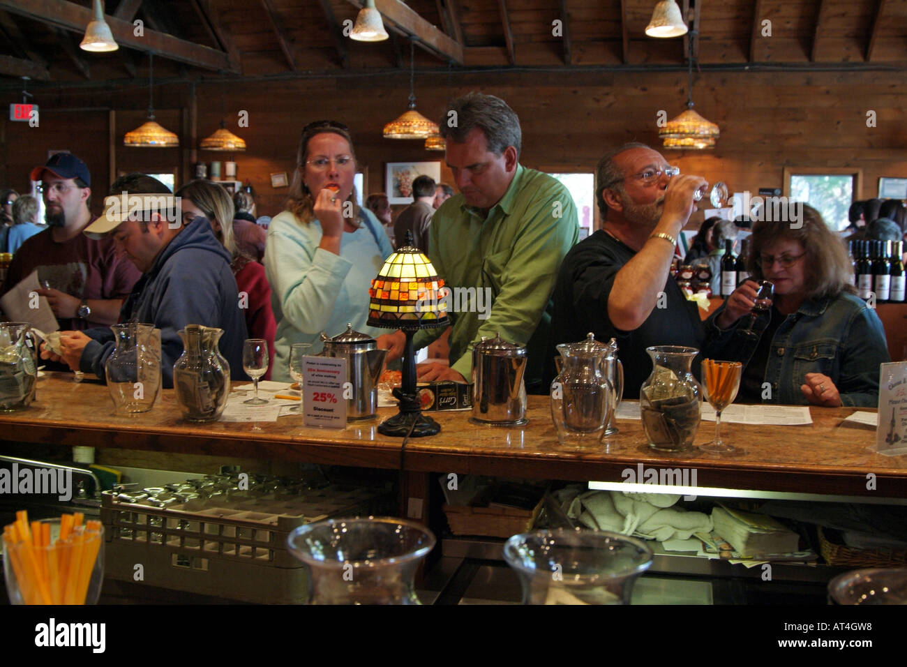 Pindar Vineyards at Peconic on Long Island New York USA. Visitors