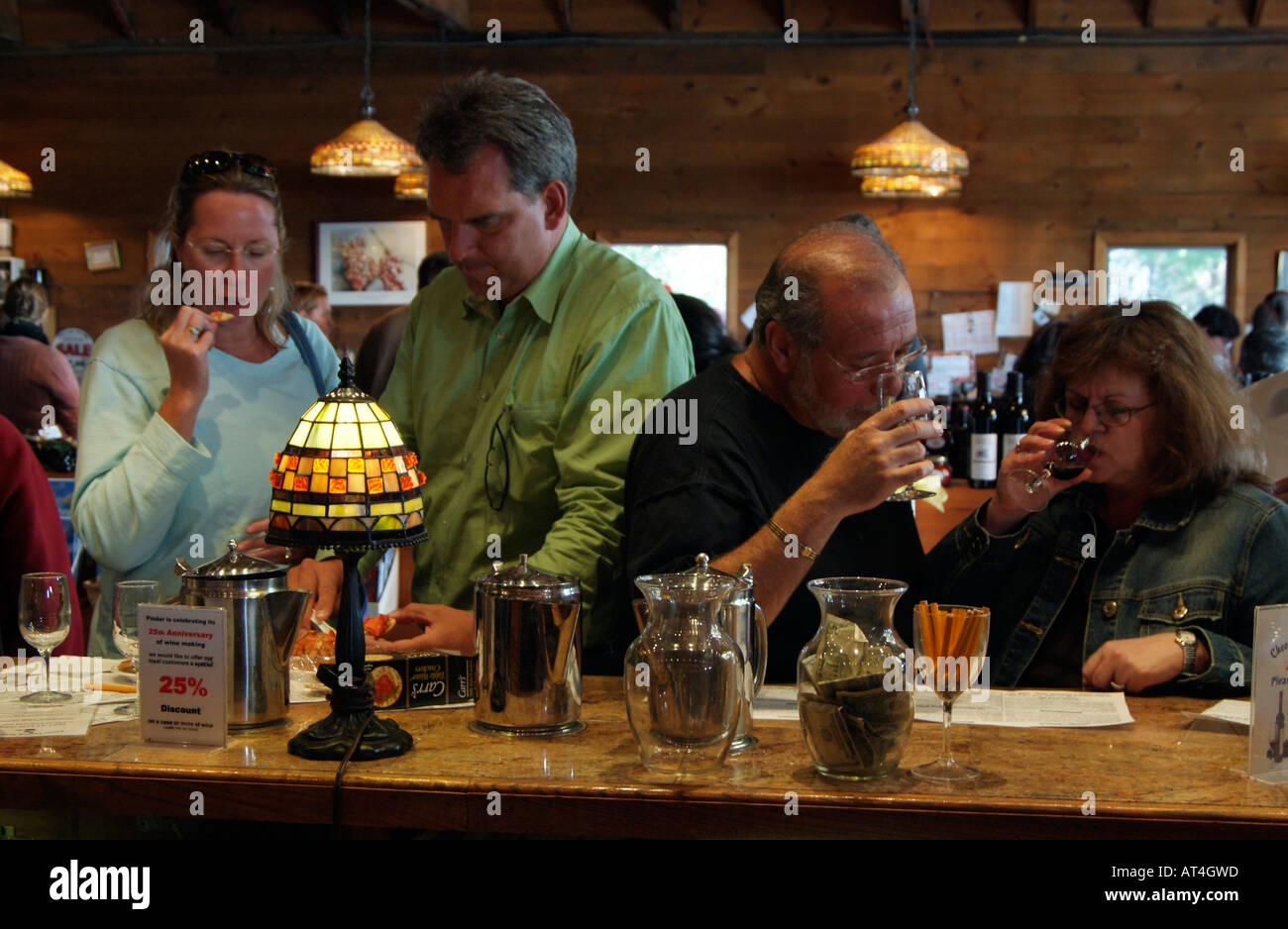 Pindar Vineyards at Peconic on Long Island New York USA. Visitors